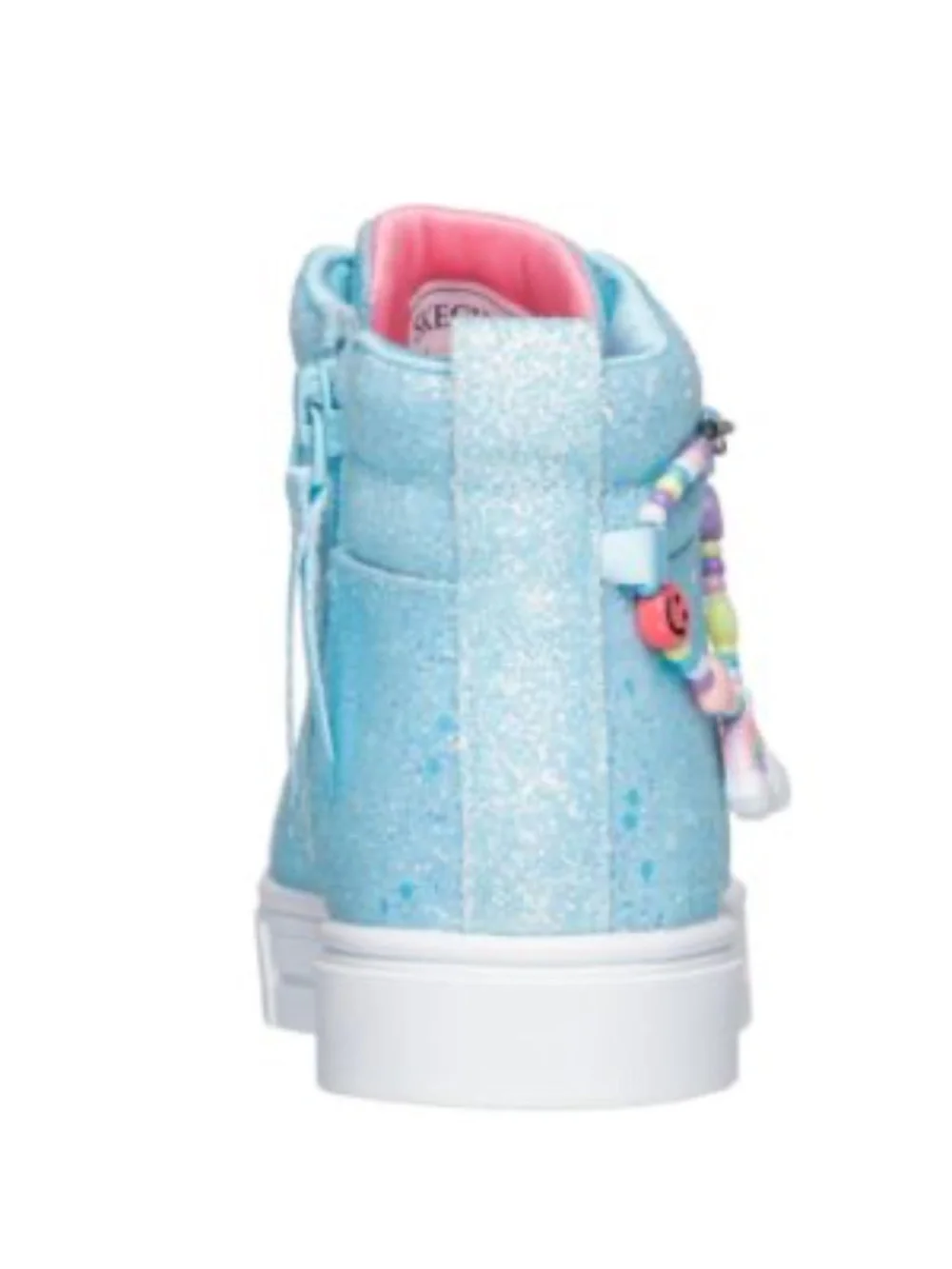 SKECHERS Little Girls' Twinkle Toes Friendship Bracelet High Top Sneaker
